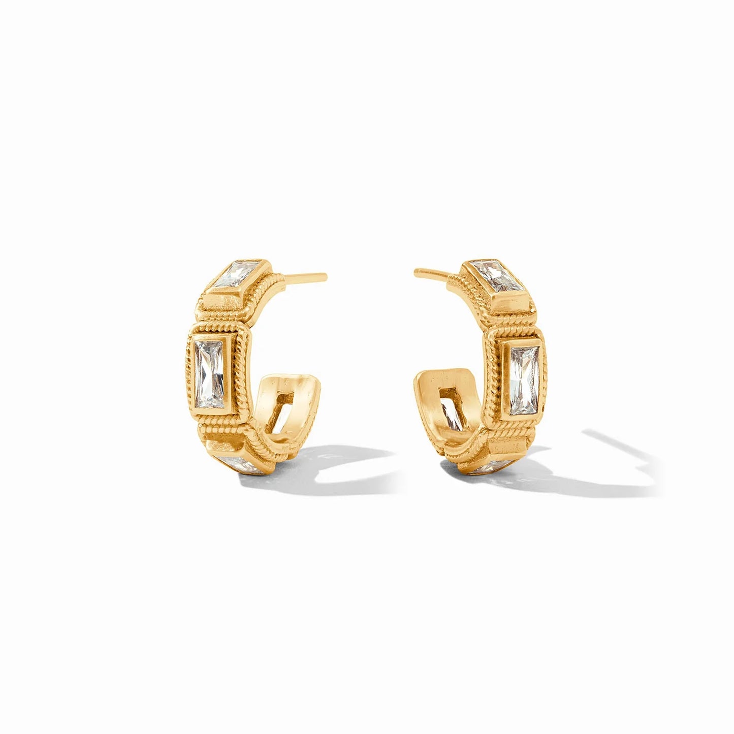 Baguette Hoop - Cubic Zirconia